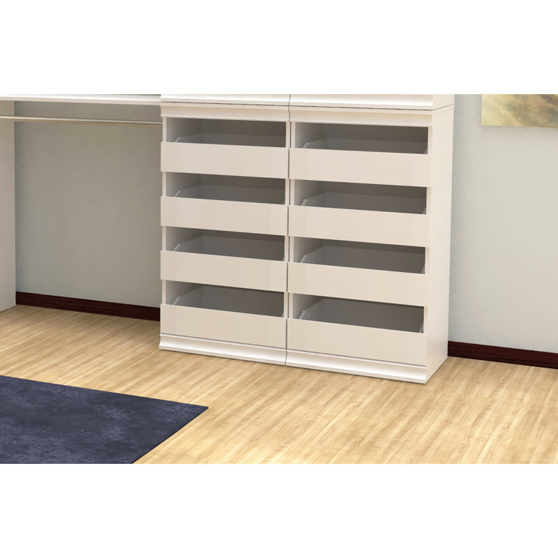 ClosetMaid Modular Storage 21.38" W Stackable 4Drawer Unit & Reviews Wayfair